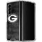 NFL Green Bay Packers Black & White Galaxy Z Fold4 5G Clear Case